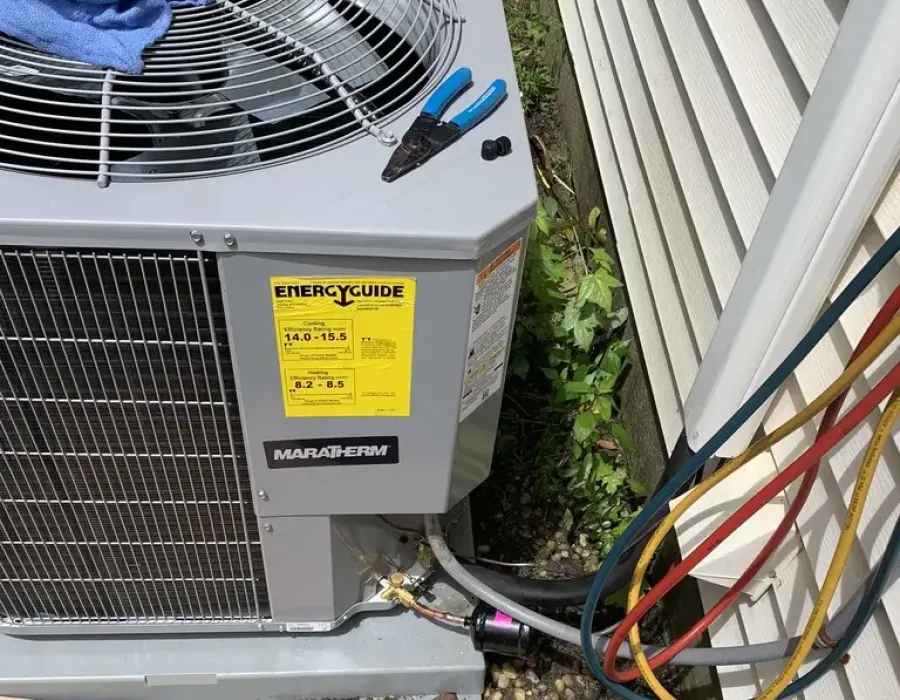 Maratherm AC unit tune-up and HVAC service by Complete Refrigeration Services.