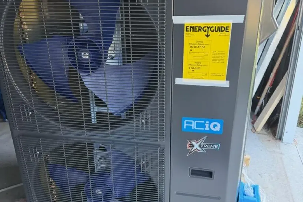 ACiQ Extreme air conditioning unit ready for install in Port Royal by Complete Refrigeration Services.