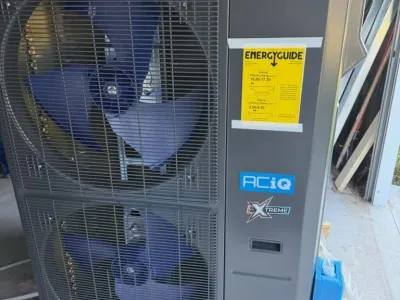 ACiQ Extreme energy-efficient HVAC unit before professional installation